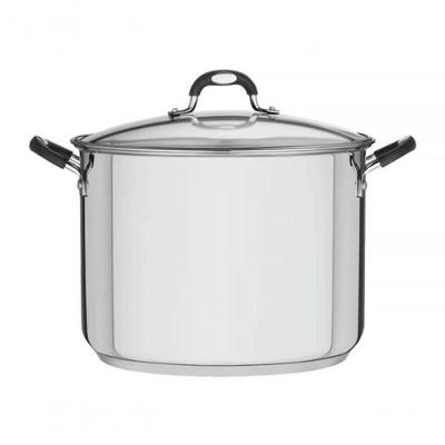 Caldeirão Tramontina Astro Silicone 30cm Em Aço Inox Com Tampa De Vidro