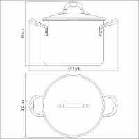 Caldeirão Tramontina Astro Silicone 30cm Em Aço Inox Com Tampa De Vidro - 3