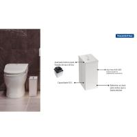 Lixeira Inox Luz Slim Tramontina Com Acabamento Escovado 5,5 Litros - 3