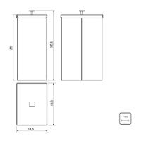 Lixeira Inox Luz Slim Tramontina Com Acabamento Escovado 5,5 Litros - 5