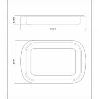 Assadeira Tramontina Cosmos Retangular 52cm Aço Inox Para Cozinha Profissional - 3