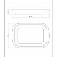Assadeira Tramontina Cosmos Retangular 52cm Aço Inox Para Cozinha Profissional - 4