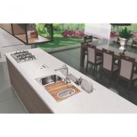 Canal Organizador Em Inox Tramontina Para Sobrepor Com Acabamento Acetinado 60x18 Cm - 3