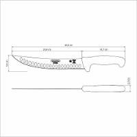 Faca Para Carne Butcher Com Lâmina Em Aço Inox E Cabo Em Polipropileno Preto 10 - 3