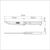 Faca Para Churrasco E Frutas Tramontina Ultracorte 5 Preta - 2