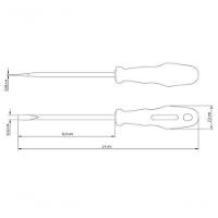 Chave De Fenda Tramontina Master Yellow Com Ponta Chata 1-8x5" - 3