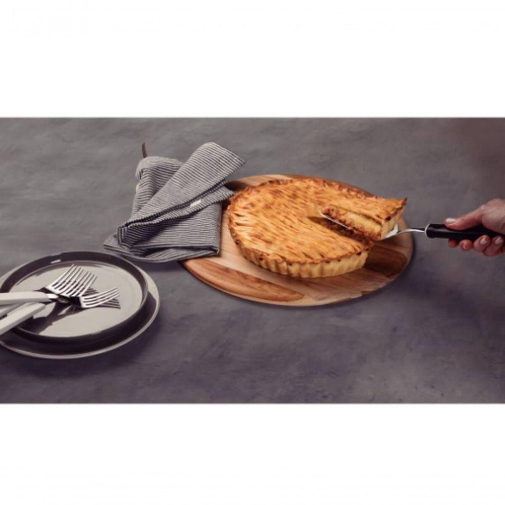 Espátula Para Bolo Tramontina Utilitá Em Aço Inox Preta - 1