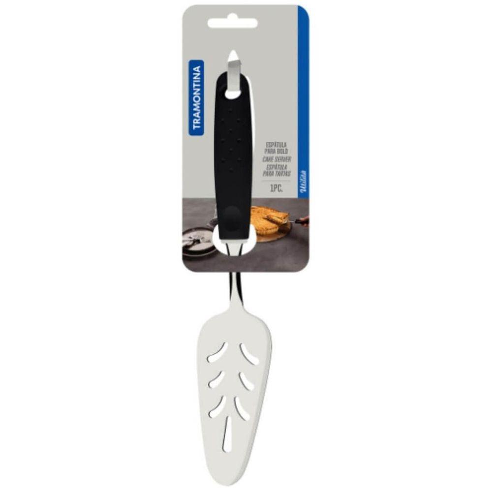 Espátula Para Bolo Tramontina Utilitá Em Aço Inox Preta - 2