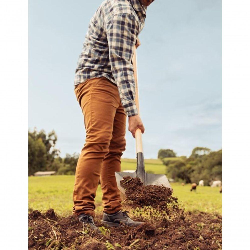 Pá De Bico Tramontina Leve Em Aço Com Cabo De Madeira 120cm 459-40 - 2