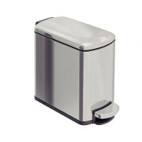 Lixeira Tramontina Tipo D Slim Em Aço Inox Com Acabamento Acetinado 6 Litros - 1