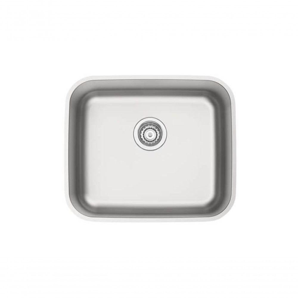 Cuba De Embutir Tramontina Dora 40 Bl R6 Em Inox Acabamento Escovado Com Válvula 4 1-2?? 40x34 Cm - 1