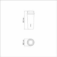 Copo Térmico Tramontina Aço Inox 460 Ml Preto Com Bocal 360° - 5