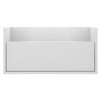 Kit C/ 2 Mesas De Cabeceira 80 Cm Suspensa Branca - 8