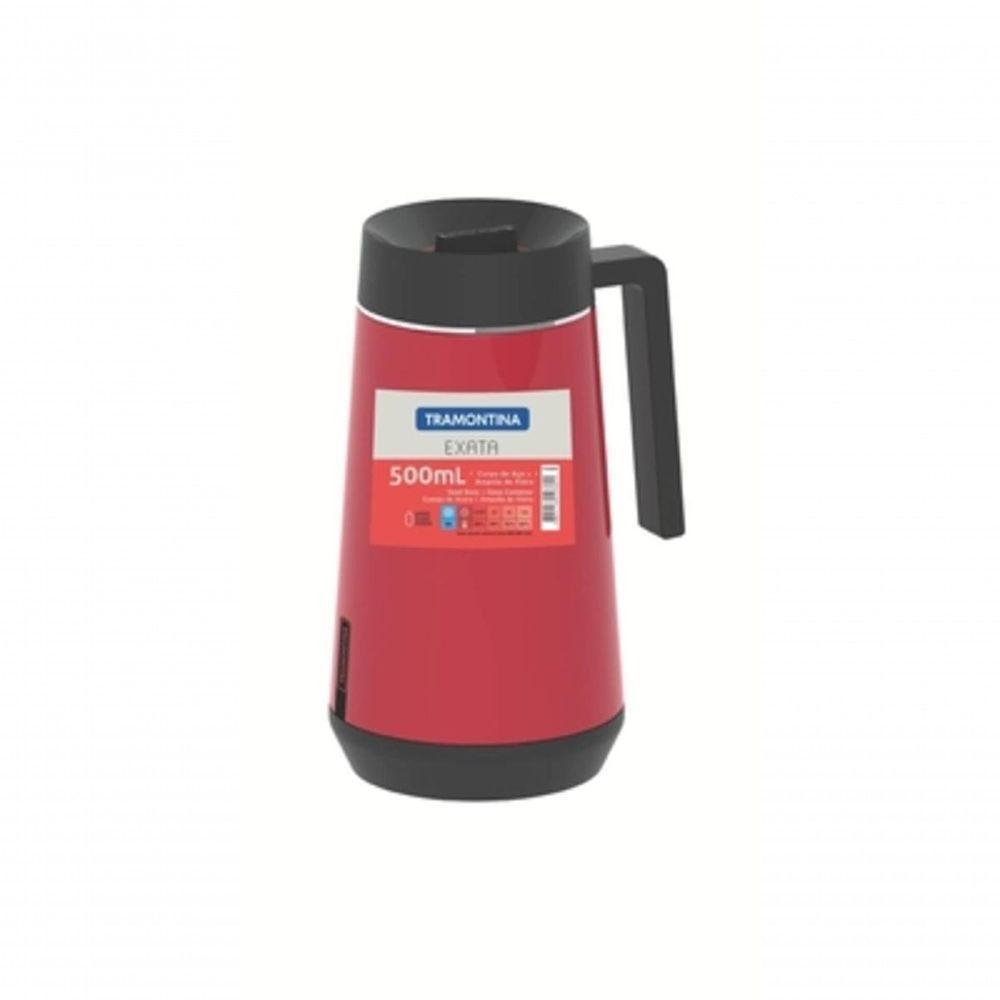Bule Térmico Tramontina Exata Vermelho Em Aço Inox 500ml - 1