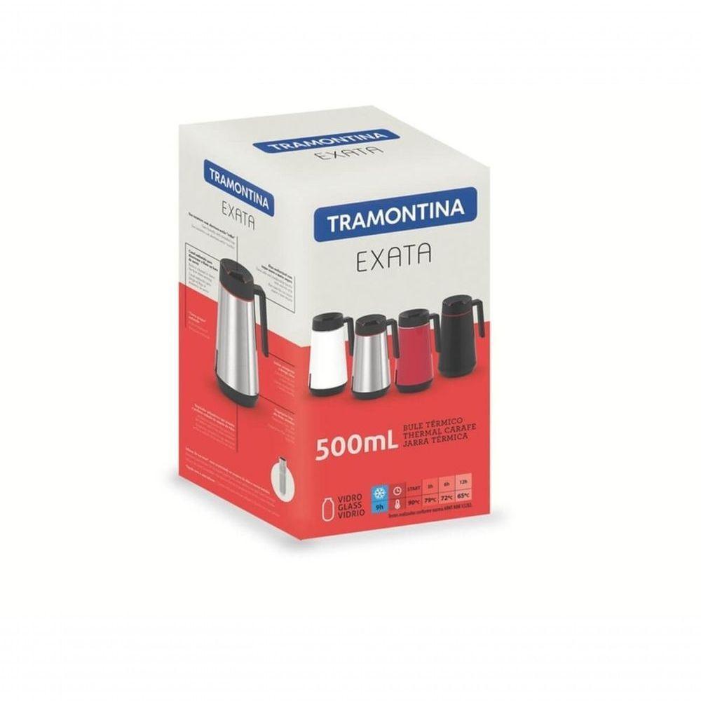 Bule Térmico Tramontina Exata Vermelho Em Aço Inox 500ml - 4