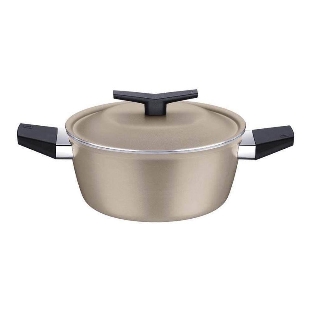 Caçarola Tramontina Spezia Induction Areia Em Alumínio Com Revestimento Em Antiaderente 24 Cm - 1