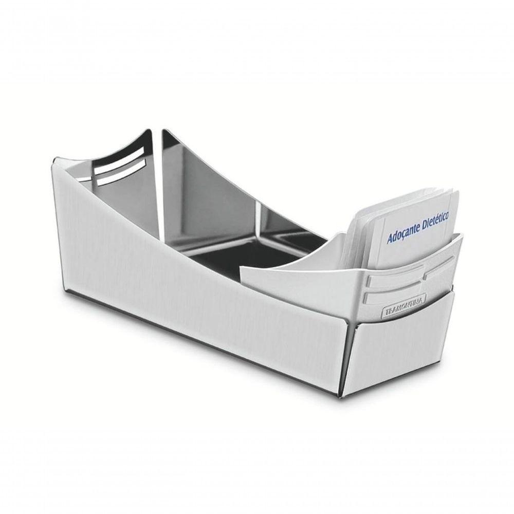 Porta Sachês Tramontina Em Aço Inox Com Suporte Para Colheres Em Plástico - 1