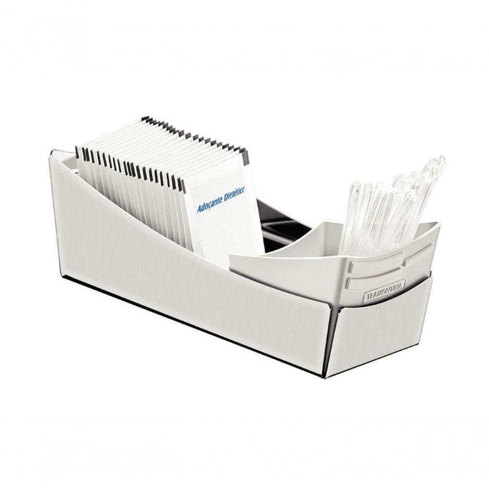 Porta Sachês Tramontina Em Aço Inox Com Suporte Para Colheres Em Plástico - 2