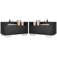 Kit com 2 Mesas De Cabeceira 80 Cm com Pés Quadrados - 2