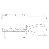 Alicate Bico Meia Cana Isolado Tramontina 8" 1000 V Master - 2