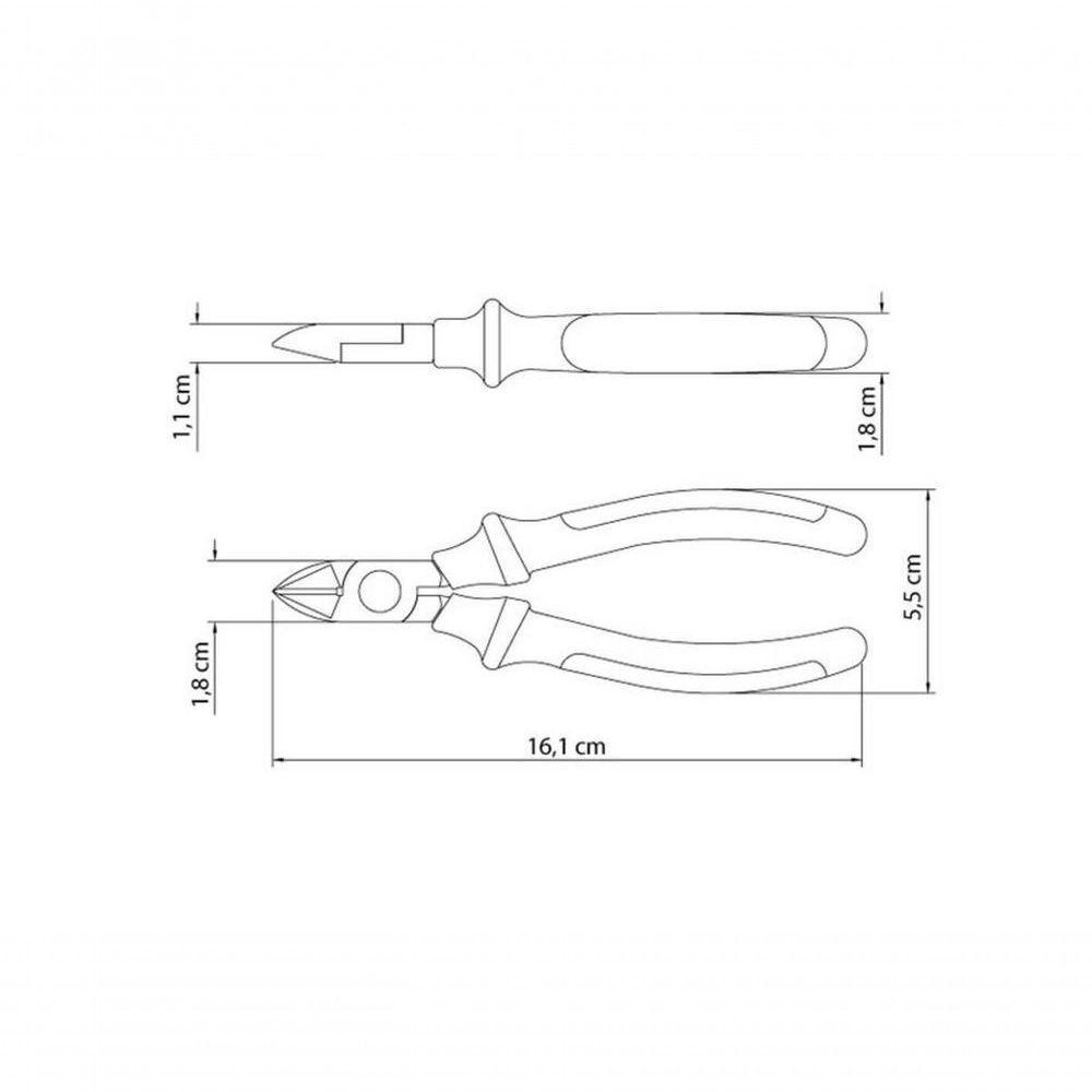 Alicate Corte Diagonal Isolado Tramontina 6" Master Empunhadura Dupla Injeção - 4