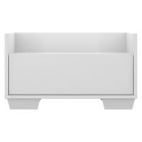 Kit Com 2 Mesas De Cabeceira 60Cm Multimóveis V3634 Branca Branco - 3