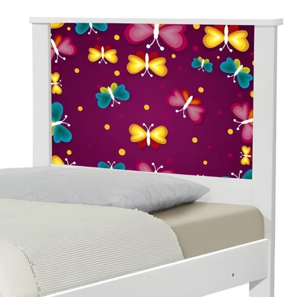 Cama Solteiro Hop Borboletas Com Colchão - 4