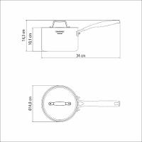 Caldeirão Fundo Tramontina Grano 14cm Em Inox Com Corpo Triplo - 5