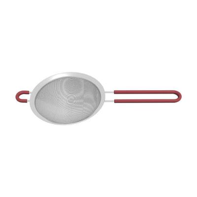 Peneira Tramontina Softta Vermelho Em Aço Inox Com Cabo De Polipropileno 16cm