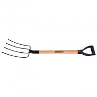 Forcado Reto De Arame Tramontina 4 Dentes Com Cabo De Madeira 71cm - 1