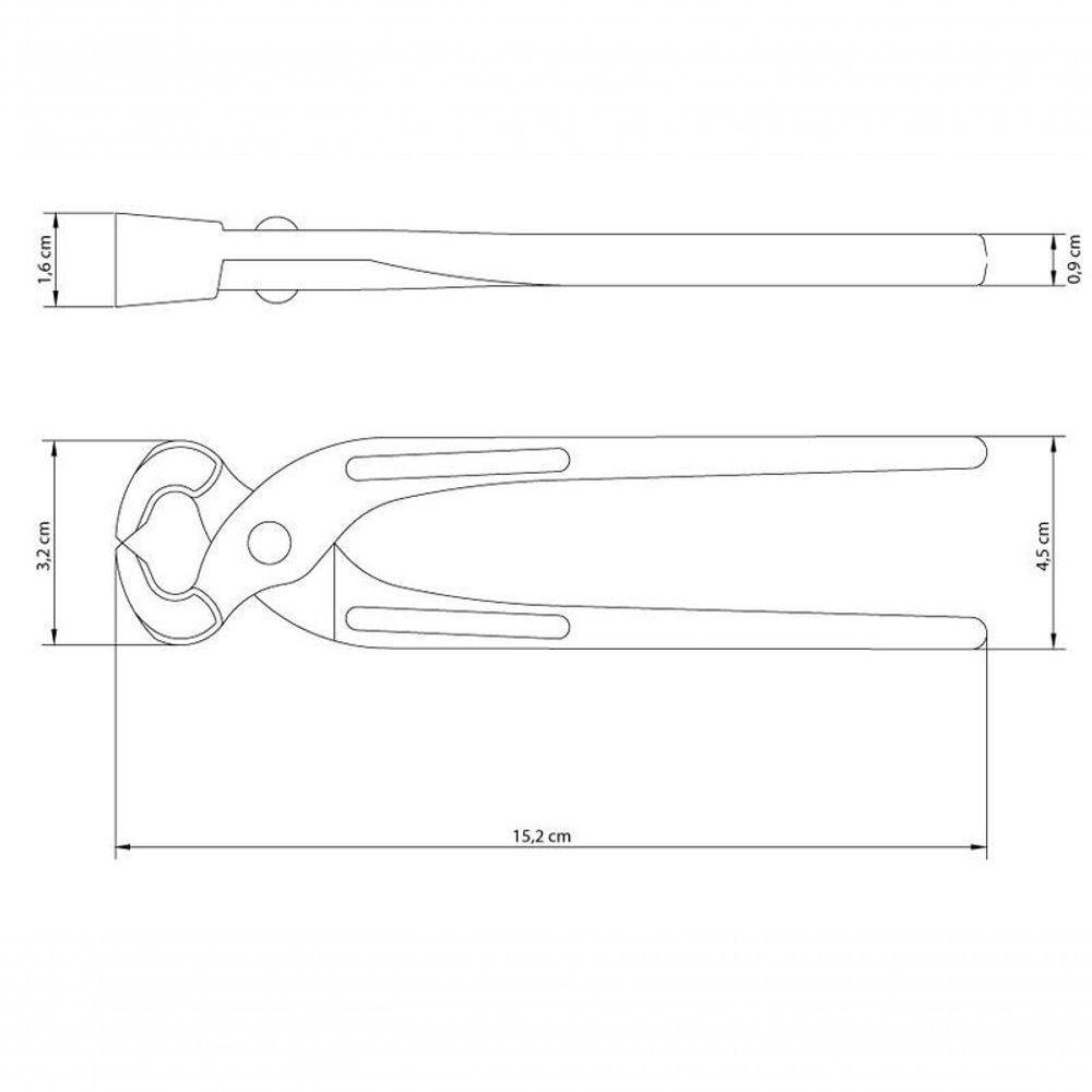 Torquês Carpinteiro Tramontina Master 6" Com Pintura Eletrostática - 2