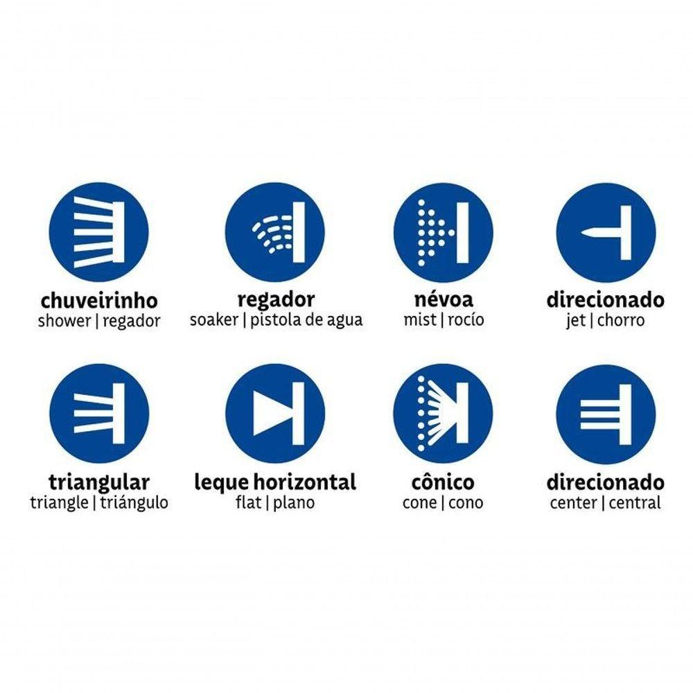 Hidropistola Multifunção Tramontina Para Engate Rápido Com Cabo Metálico - 5