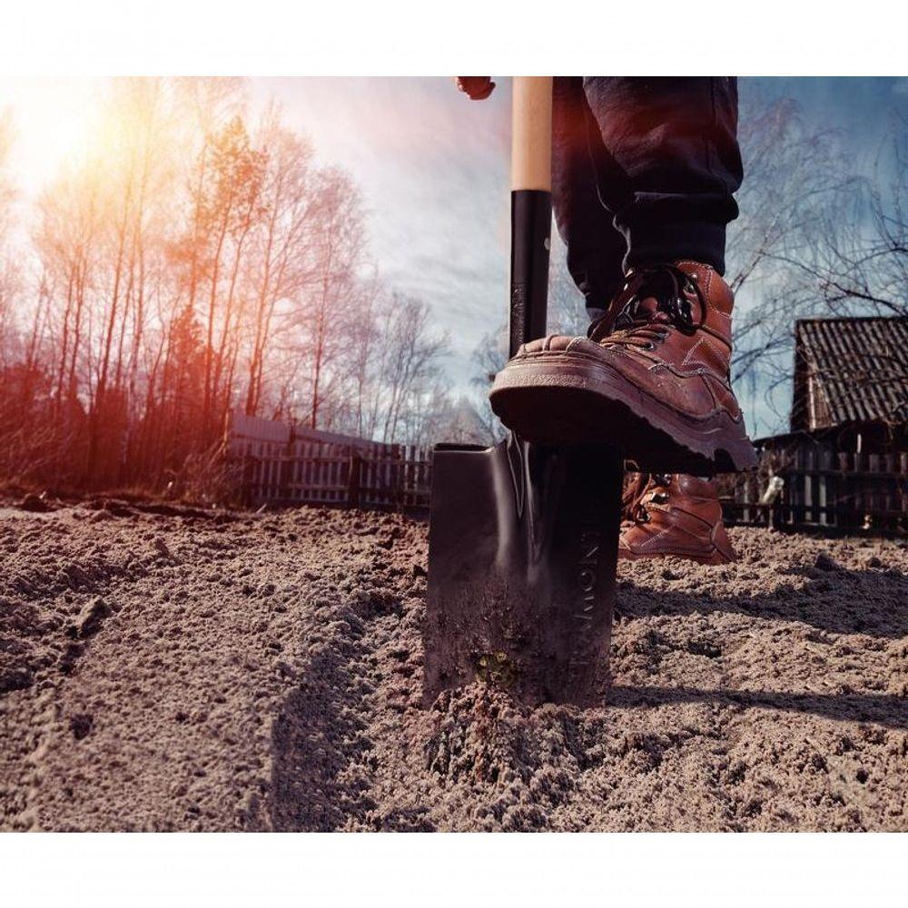 Vanga Quadrada Tramontina Aço Com Cabo De Madeira 74cm - 2