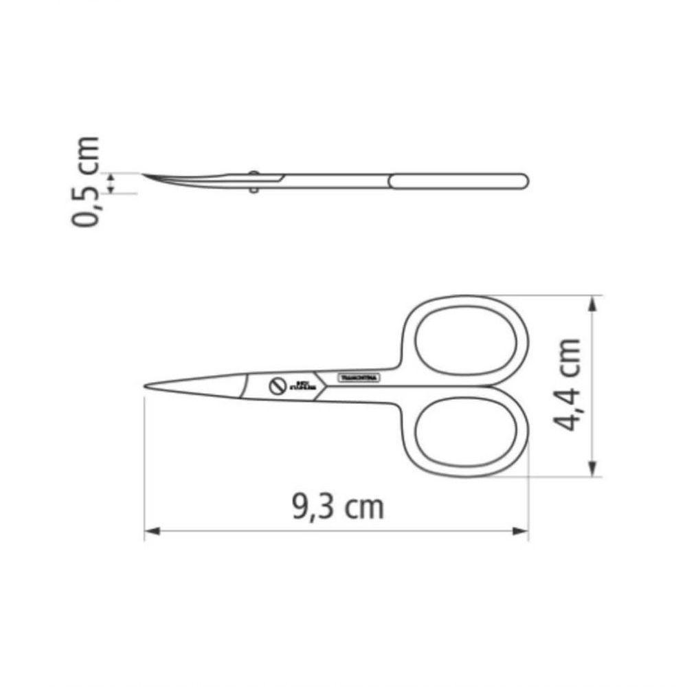 Tesoura De Unha E Acabamentos Tramontina Em Aço Inox 3,5" - 5