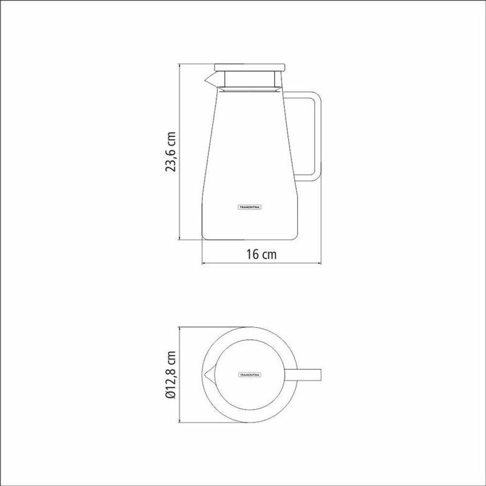 Jarra Tramontina Em Vidro Borossilicato 1,8 Litros Com Tampa Aço Inox - 5