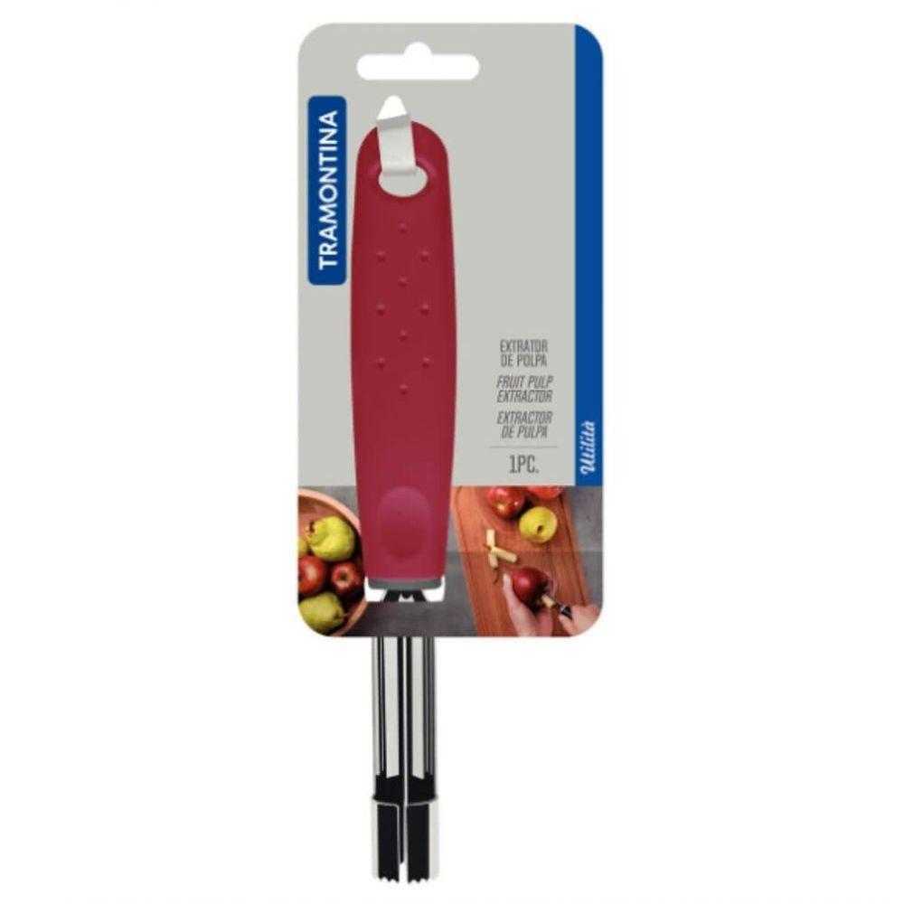 Extrator De Polpa Tramontina Utilitá Em Aço Inox Vermelho - 3