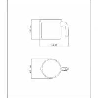 Fervedor Tramontina Allegra Aço Inox E Cabo De Baquelite 12cm 1,4 L - 3