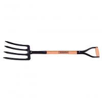 Forcado Para Terra Tramontina 4 Dentes Com Cabo De Madeira 74cm - 1