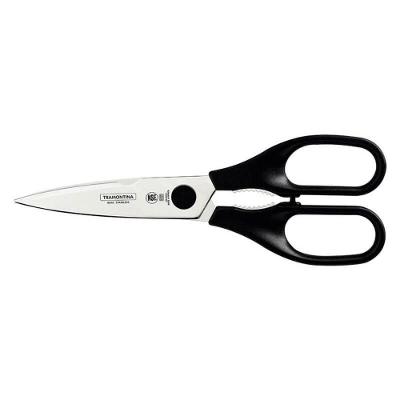 Tesoura Multiuso Tramontina Supercort Em Inox Cabo Preto 8"