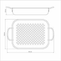 Grelha Retangular Tramontina Alumínio Anodizado 28cm - 3