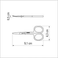 Tesoura De Unha Para Bebês E Acabamentos Tramontina Em Aço Inox 3,5"