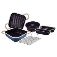 Kit Tramontina Lyon Em Alumínio Com Revestimento Starflon Azul Elementar 6 Peças - 1