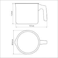 Fervedor Tramontina Paris 12cm Em Alumínio Com Revestimento Antiaderente Chumbo - 5