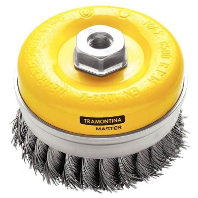 Escova Copo Arame Entrançado 3" Tramontina
