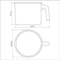 Fervedor Tramontina Paris Em Alumínio Com Revestimento Interno E Externo Em Antiaderente Starflon Max Chumbo 16 Cm 2,7 - 6