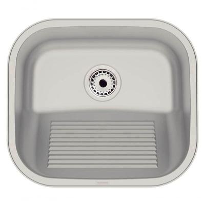 Tanque De Encaixe Tramontina Hera Compact 19 Aço Inox Acabamento Escovado 40x35cm