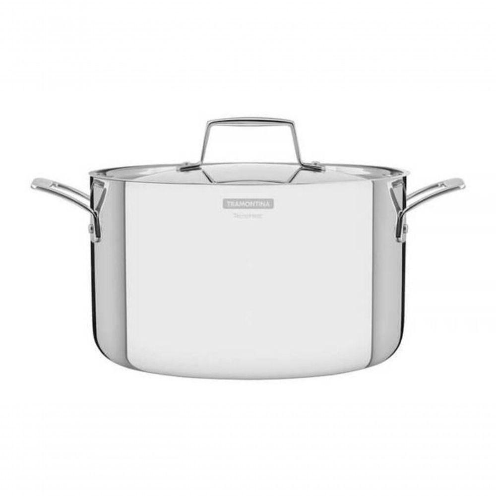 Caçarola Funda Tramontina Grano 24cm Em Aço Inox Com Corpo Triplo - 1