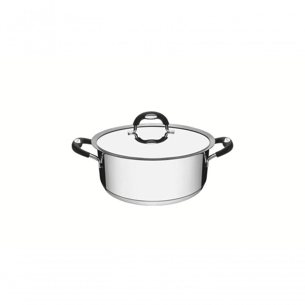 Caçarola Rasa Tramontina Duo Silicone 16cm Em Aço Inox - 1