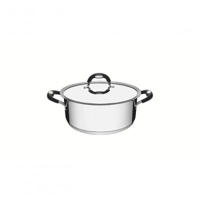 Caçarola Rasa Tramontina Duo Silicone 16cm Em Aço Inox