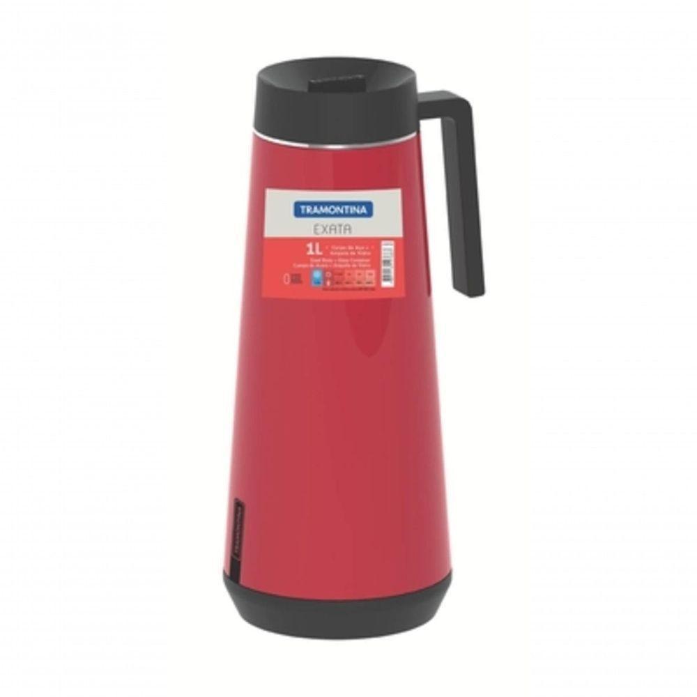 Bule Térmico Tramontina Exata Vermelho Em Aço Inox 1 L - 1